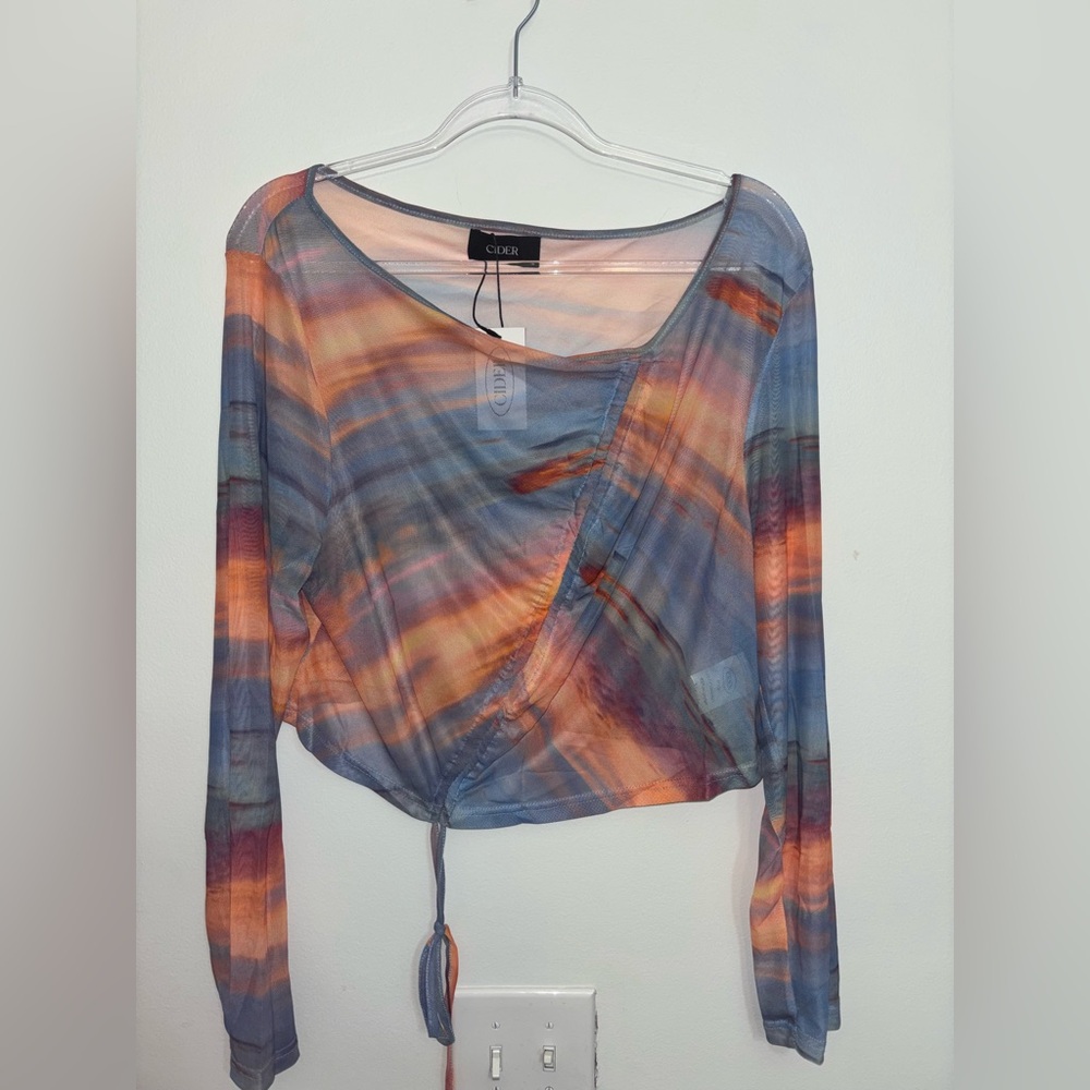 Cider Sunset In The Sky Asymmetrical Top